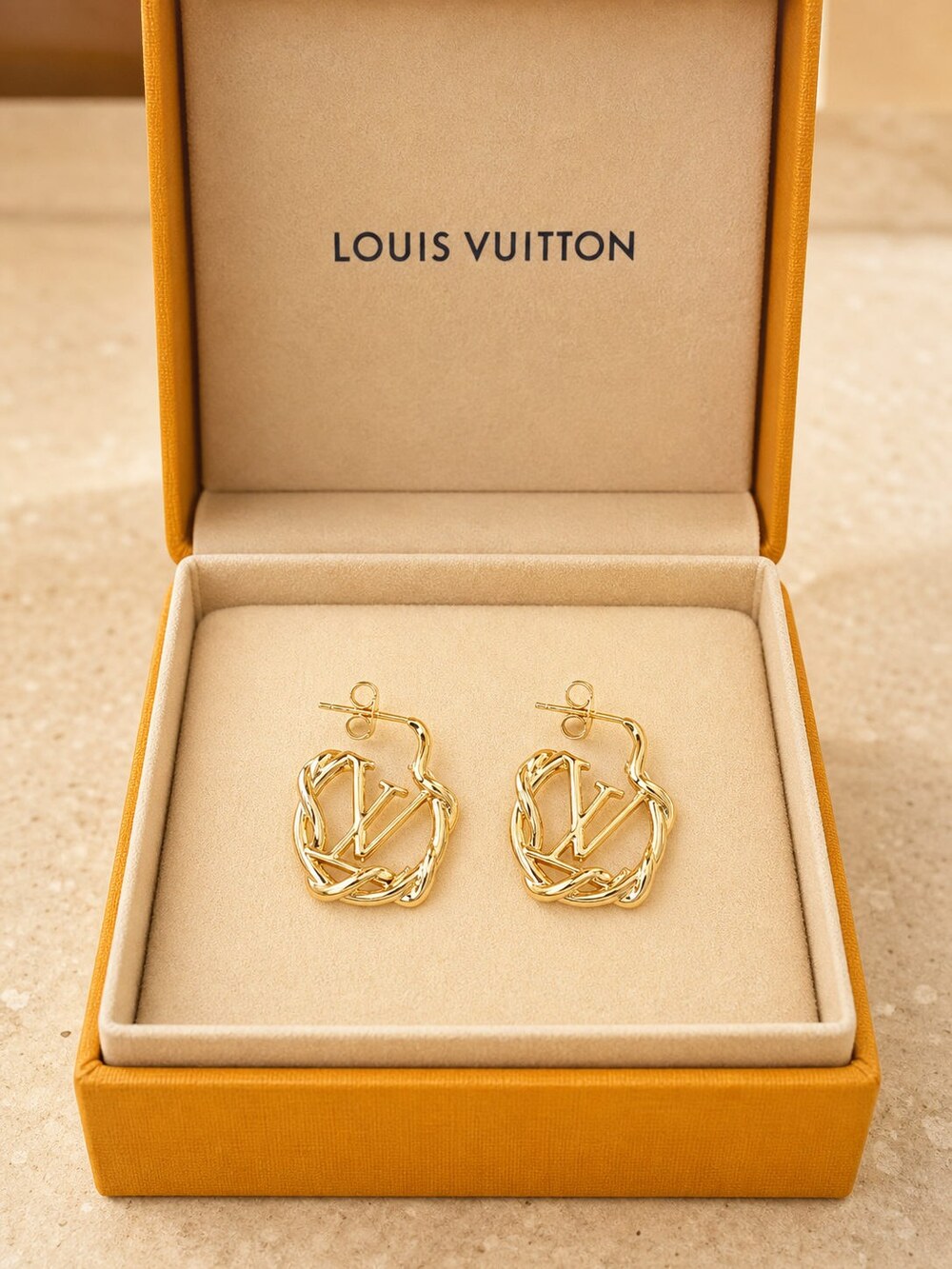 Louis Vuitton Signature Earrings Style 3 | New with Box - Picture 2 of 9